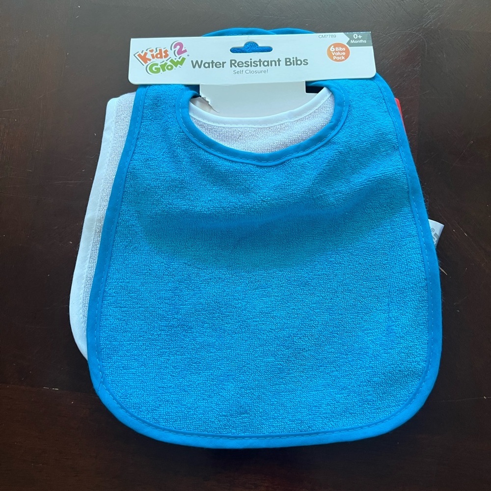 Blue and White water Absorbent Baby Bibs